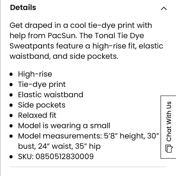 LA Hearts pink tie-dye tonal sweatpants - Picture 3 of 3